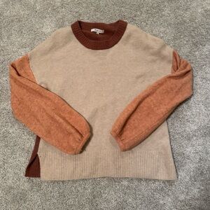 Madewell, color block sweater, size s